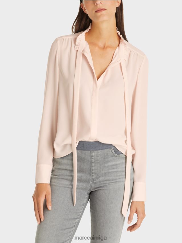 apģērbs jauns caurspīdīgs rozā VRBHXD997 Marc Cain plūstoša blūze
