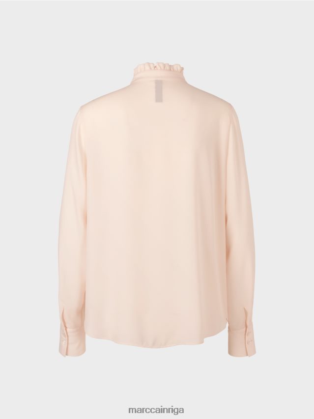 apģērbs jauns caurspīdīgs rozā VRBHXD997 Marc Cain plūstoša blūze
