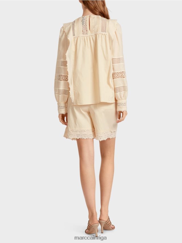 apģērbs krēms VRBHXD911 Marc Cain etniski iedvesmota blūze
