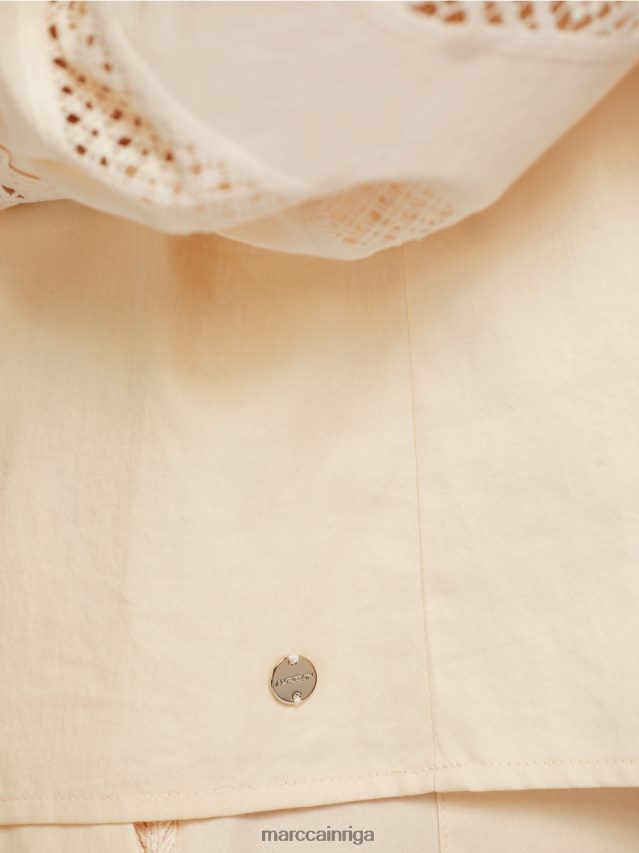 apģērbs krēms VRBHXD911 Marc Cain etniski iedvesmota blūze