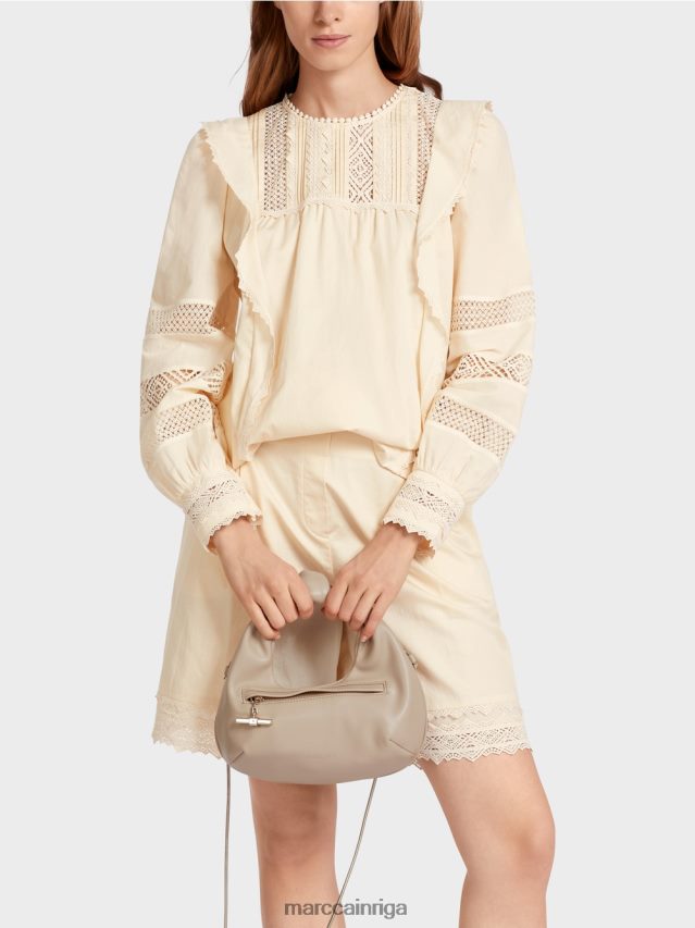 apģērbs krēms VRBHXD911 Marc Cain etniski iedvesmota blūze
