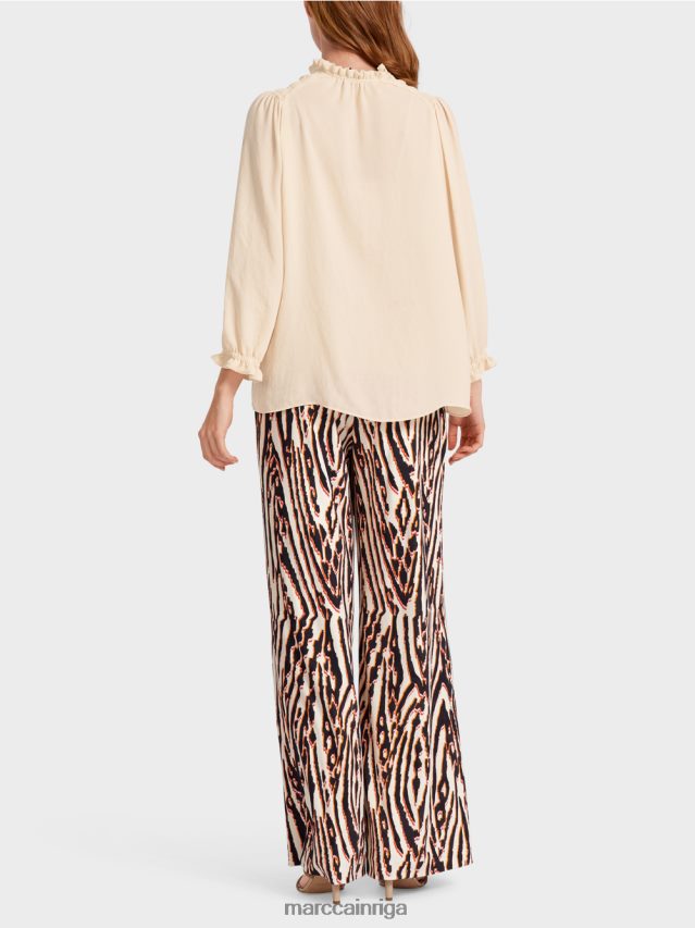 apģērbs krēms VRBHXD912 Marc Cain \"pārdomāt kopā\" ​​blūze