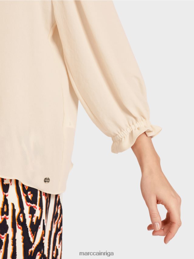 apģērbs krēms VRBHXD912 Marc Cain \"pārdomāt kopā\" ​​blūze