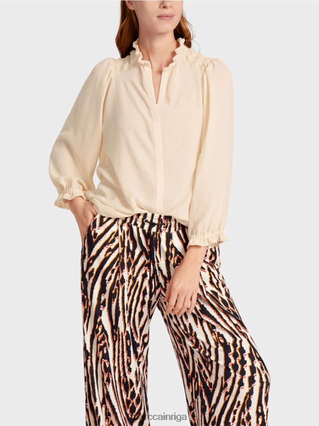 apģērbs krēms VRBHXD912 Marc Cain \"pārdomāt kopā\" ​​blūze