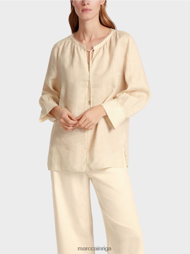 apģērbs krēms VRBHXD916 Marc Cain blūze rāmijā (ķīnas zāle)