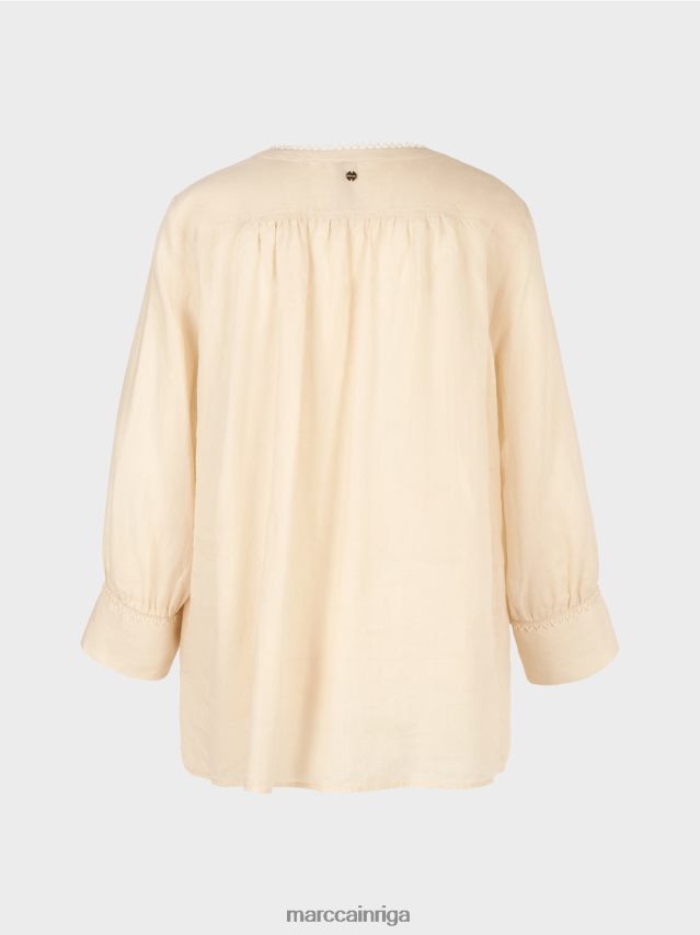 apģērbs krēms VRBHXD916 Marc Cain blūze rāmijā (ķīnas zāle)
