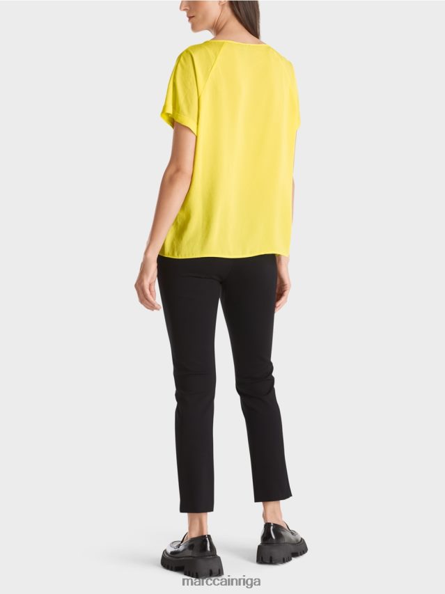 apģērbs mīksts citrons VRBHXD881 Marc Cain pūrista \"pārdomāt kopā\" ​​blūze