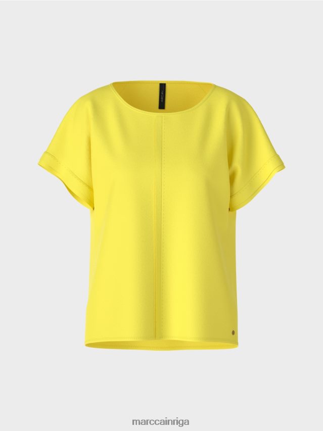 apģērbs mīksts citrons VRBHXD881 Marc Cain pūrista \"pārdomāt kopā\" ​​blūze