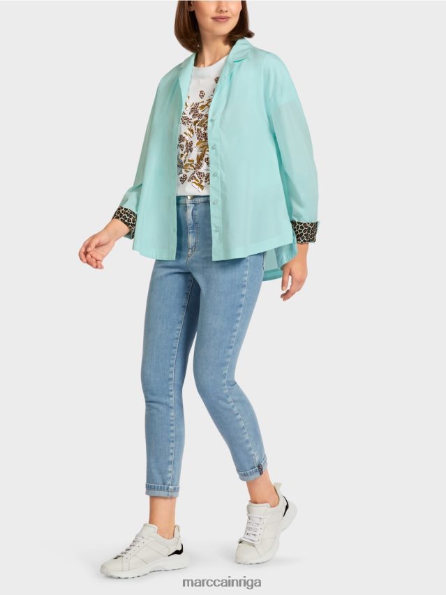 apģērbs mīksts jumta logs VRBHXD978 Marc Cain \"pārdomājiet kopā\" ​​sievišķīga blūze