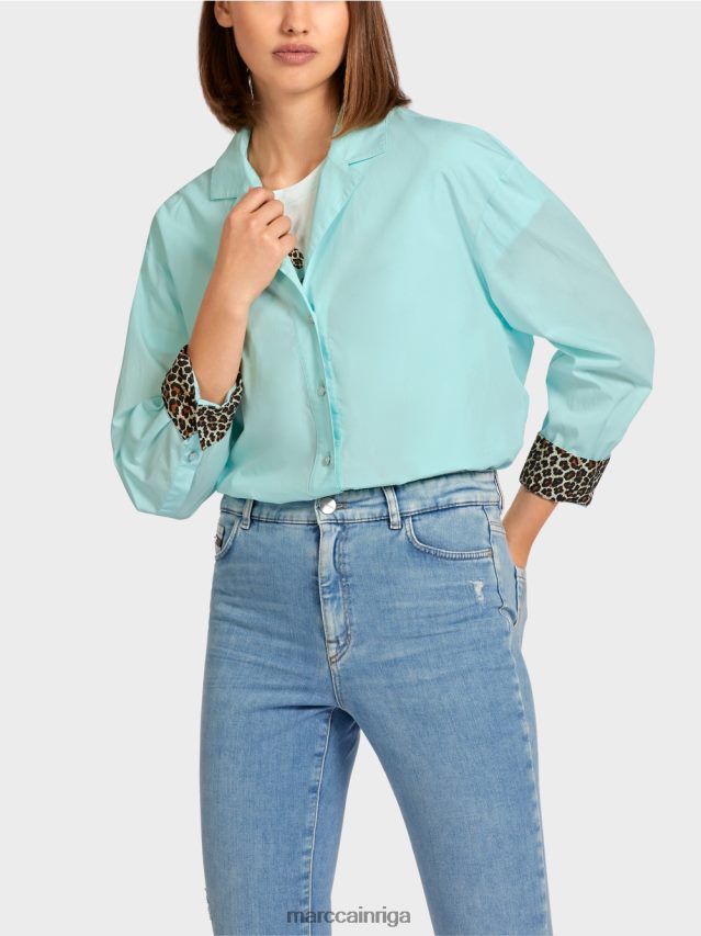 apģērbs mīksts jumta logs VRBHXD978 Marc Cain \"pārdomājiet kopā\" ​​sievišķīga blūze