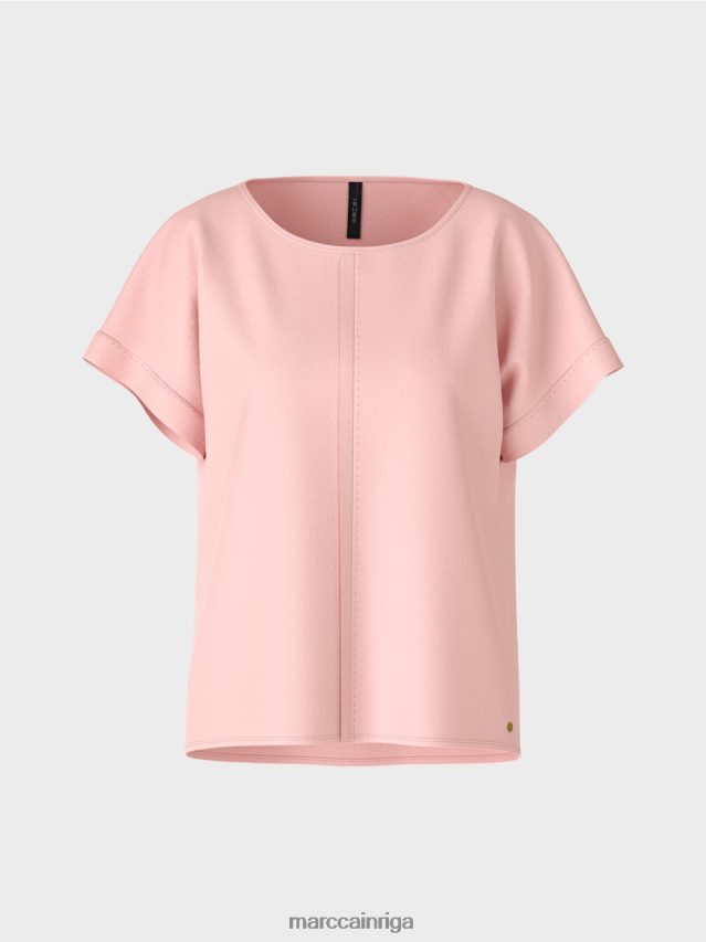apģērbs mīksts pulveris rozā VRBHXD885 Marc Cain pūrista \"pārdomāt kopā\" ​​blūze