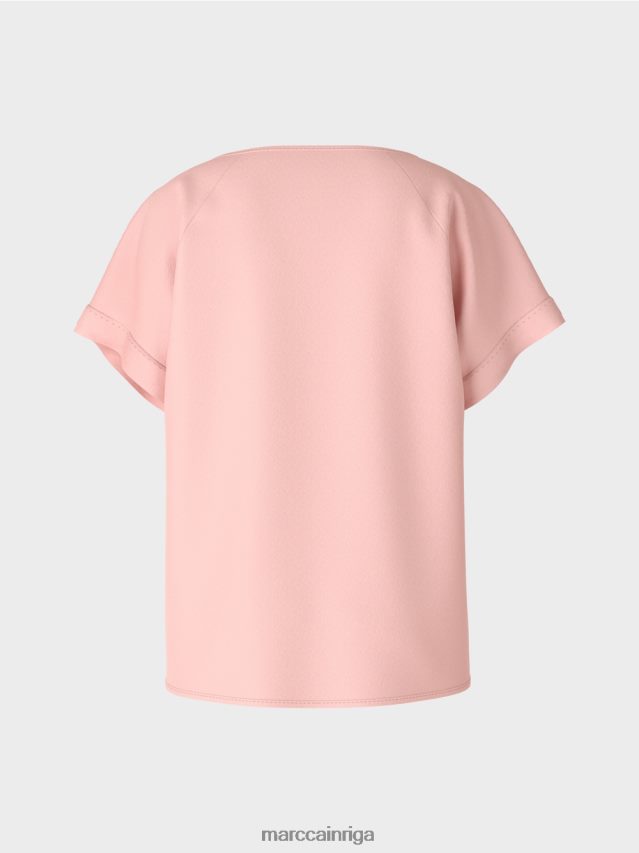 apģērbs mīksts pulveris rozā VRBHXD885 Marc Cain pūrista \"pārdomāt kopā\" ​​blūze