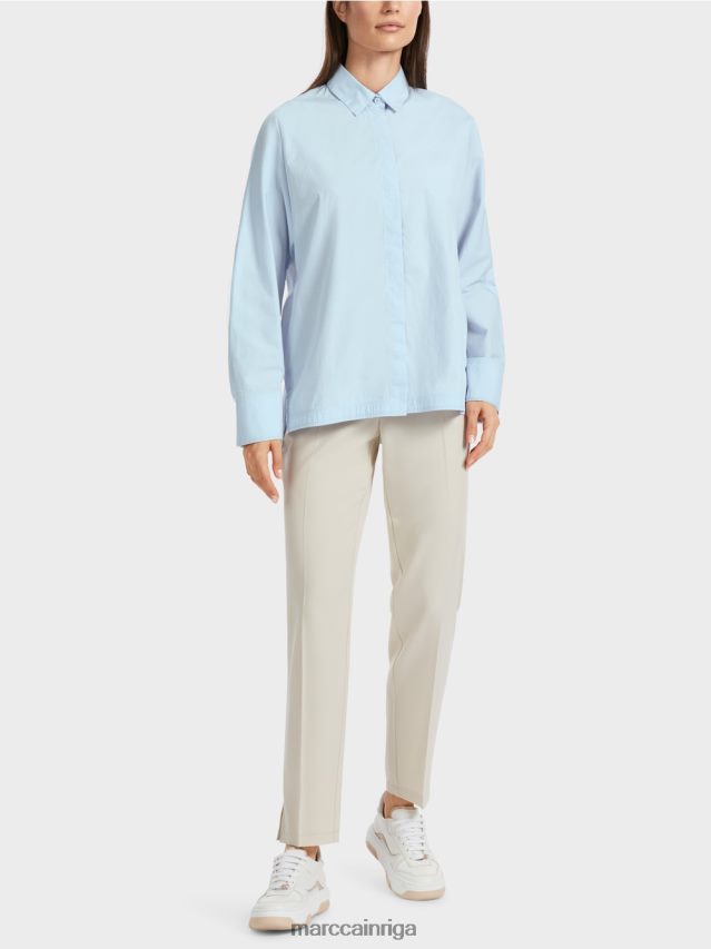 apģērbs mīksts pulveris zils VRBHXD867 Marc Cain "pārdomājiet kopā" ​​kimono blūze