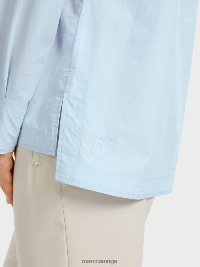 apģērbs mīksts pulveris zils VRBHXD867 Marc Cain \"pārdomājiet kopā\" ​​kimono blūze