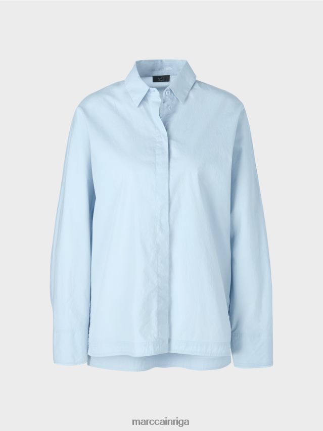 apģērbs mīksts pulveris zils VRBHXD867 Marc Cain \"pārdomājiet kopā\" ​​kimono blūze