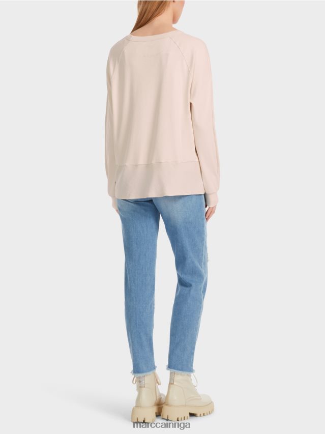 apģērbs mandeļu zieds VRBHXD835 Marc Cain raglāna blūze ar materiālu maisījumu