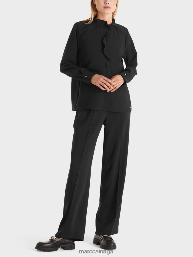 apģērbs melns VRBHXD895 Marc Cain plūstoša blūze