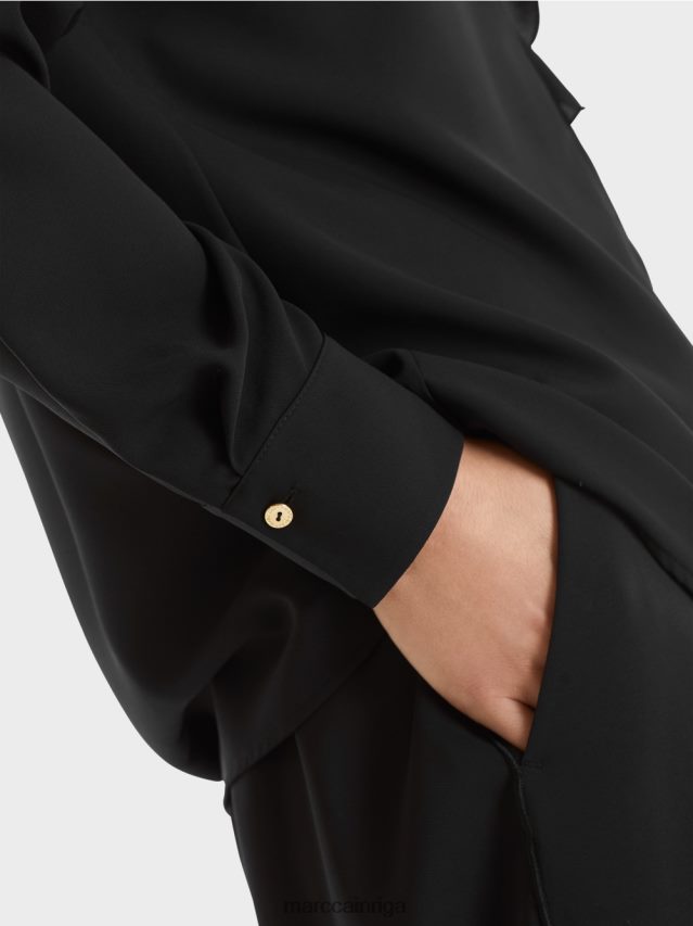 apģērbs melns VRBHXD895 Marc Cain plūstoša blūze