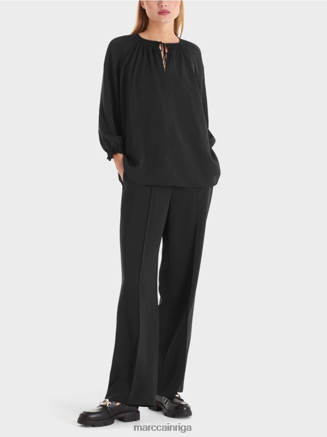 apģērbs melns VRBHXD900 Marc Cain blūze "pārdomājiet kopā"