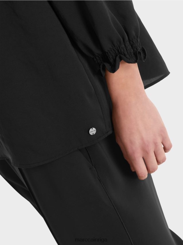 apģērbs melns VRBHXD900 Marc Cain blūze \"pārdomājiet kopā\"