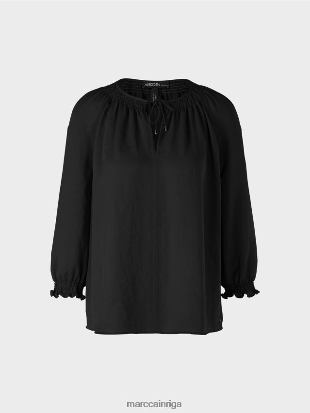 apģērbs melns VRBHXD900 Marc Cain blūze \"pārdomājiet kopā\"