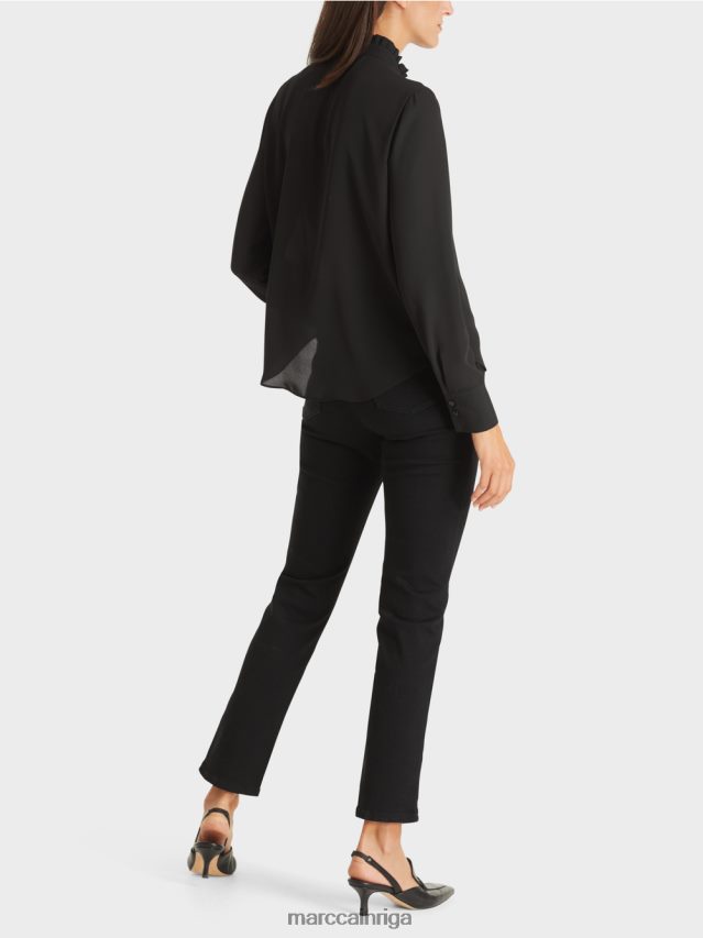 apģērbs melns VRBHXD993 Marc Cain plūstoša blūze