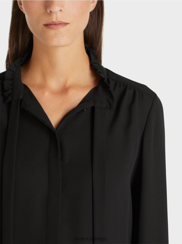 apģērbs melns VRBHXD993 Marc Cain plūstoša blūze