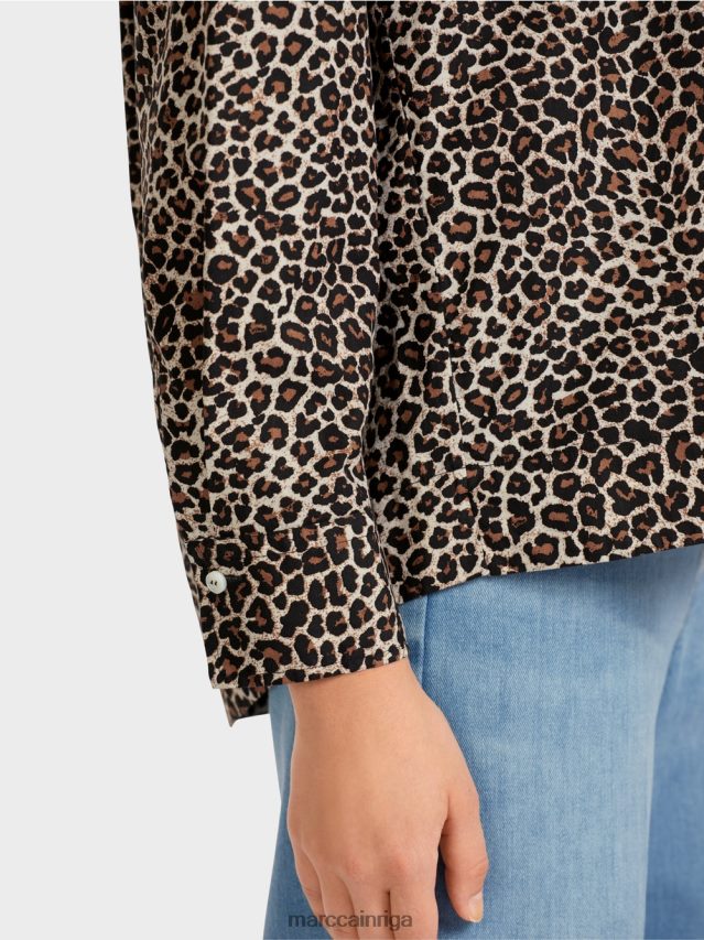 apģērbs pūderkrēms VRBHXD977 Marc Cain \"pārdomājiet kopā\" ​​krekla stila blūze