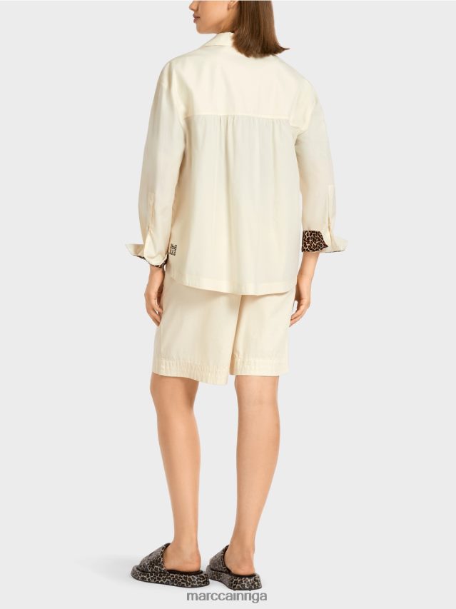 apģērbs pūderkrēms VRBHXD980 Marc Cain \"pārdomājiet kopā\" ​​sievišķīga blūze