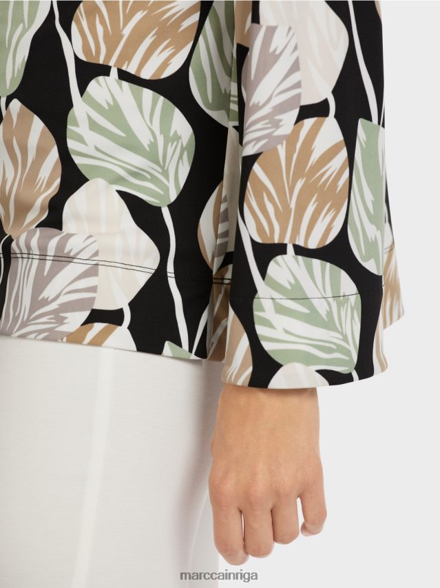 apģērbs pulveris piparmētra VRBHXD1007 Marc Cain blūzes stila tops ar garām piedurknēm