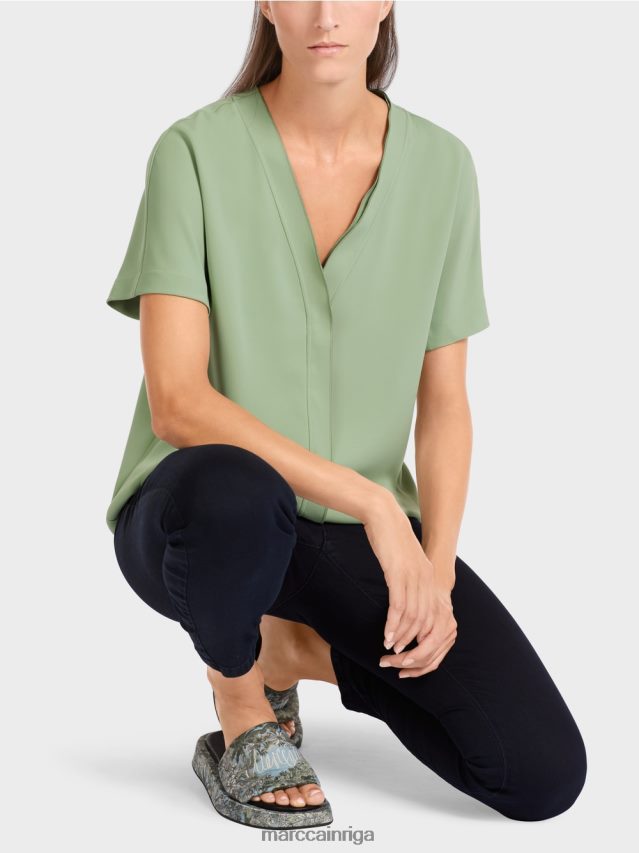 apģērbs pulveris piparmētra VRBHXD1011 Marc Cain vienkāršs kimono tops