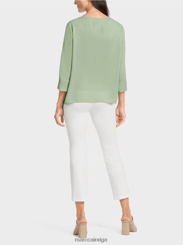 apģērbs pulveris piparmētra VRBHXD1012 Marc Cain \"pārdomāt kopā\" ​​blūzes stila tops