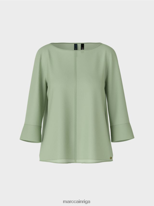 apģērbs pulveris piparmētra VRBHXD1012 Marc Cain \"pārdomāt kopā\" ​​blūzes stila tops