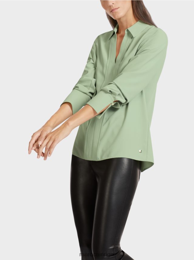 apģērbs pulveris piparmētra VRBHXD1022 Marc Cain tunika kleita ar blūzes apkakli