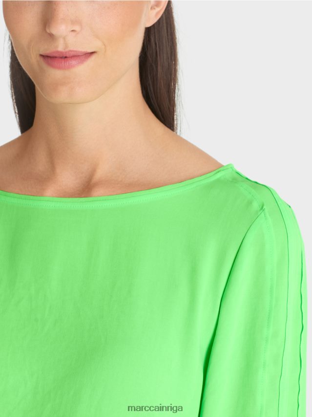 apģērbs spilgti šokējoši zaļš VRBHXD873 Marc Cain plūstoša blūze