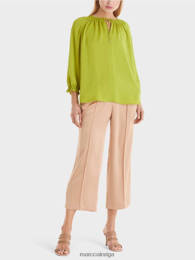 apģērbs spilgti olīvzaļš VRBHXD899 Marc Cain blūze \"pārdomājiet kopā\"