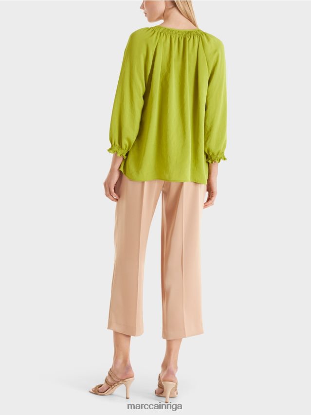 apģērbs spilgti olīvzaļš VRBHXD899 Marc Cain blūze \"pārdomājiet kopā\"