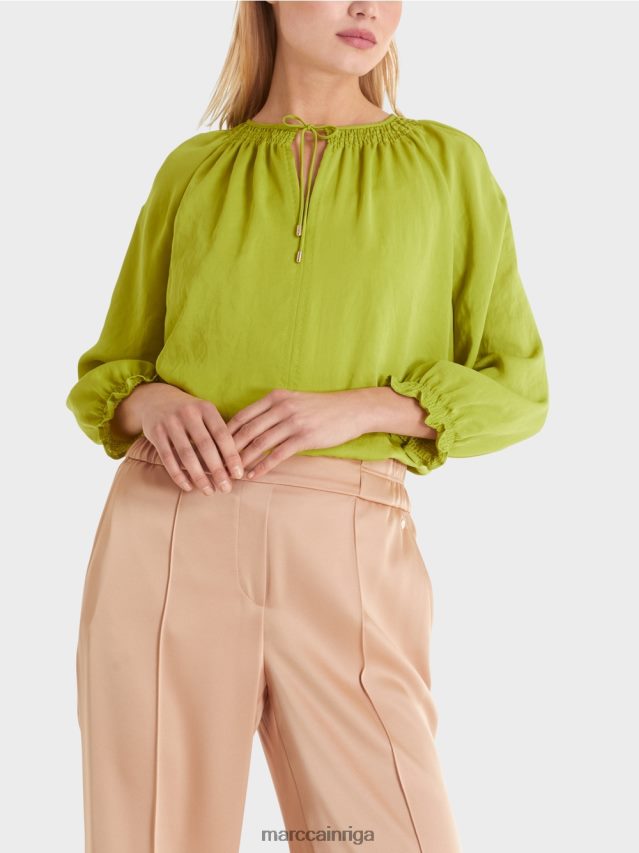 apģērbs spilgti olīvzaļš VRBHXD899 Marc Cain blūze \"pārdomājiet kopā\"