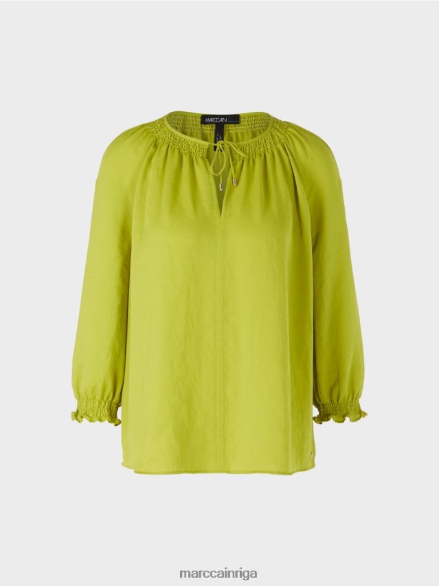 apģērbs spilgti olīvzaļš VRBHXD899 Marc Cain blūze \"pārdomājiet kopā\"