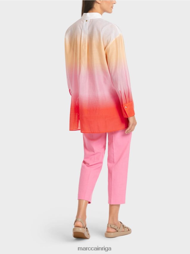 apģērbs spilgti rozā VRBHXD975 Marc Cain eleganta blūze ar zīdu