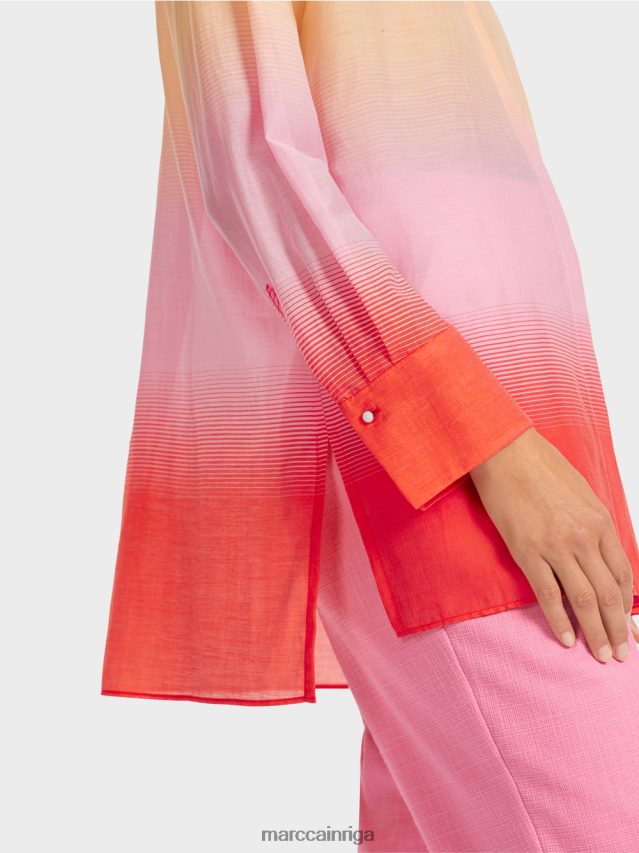 apģērbs spilgti rozā VRBHXD975 Marc Cain eleganta blūze ar zīdu