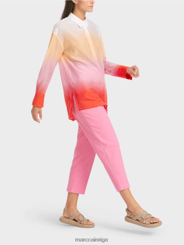 apģērbs spilgti rozā VRBHXD975 Marc Cain eleganta blūze ar zīdu