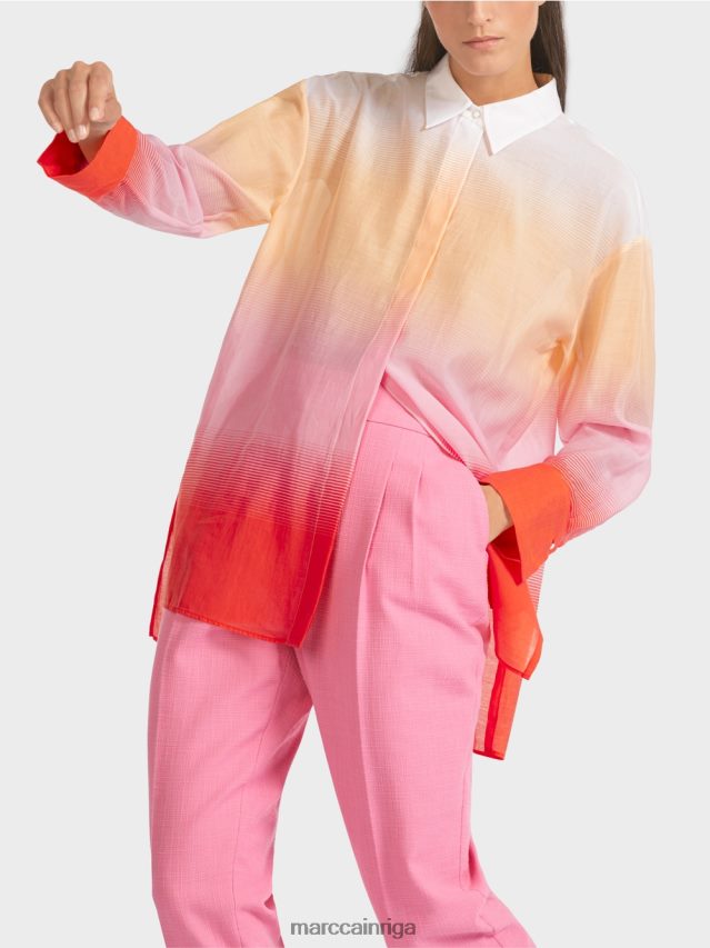 apģērbs spilgti rozā VRBHXD975 Marc Cain eleganta blūze ar zīdu