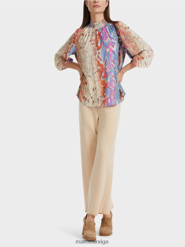 apģērbs tumšas vasaras debesis VRBHXD853 Marc Cain krāsaina "pārdomājiet kopā" ​​blūze