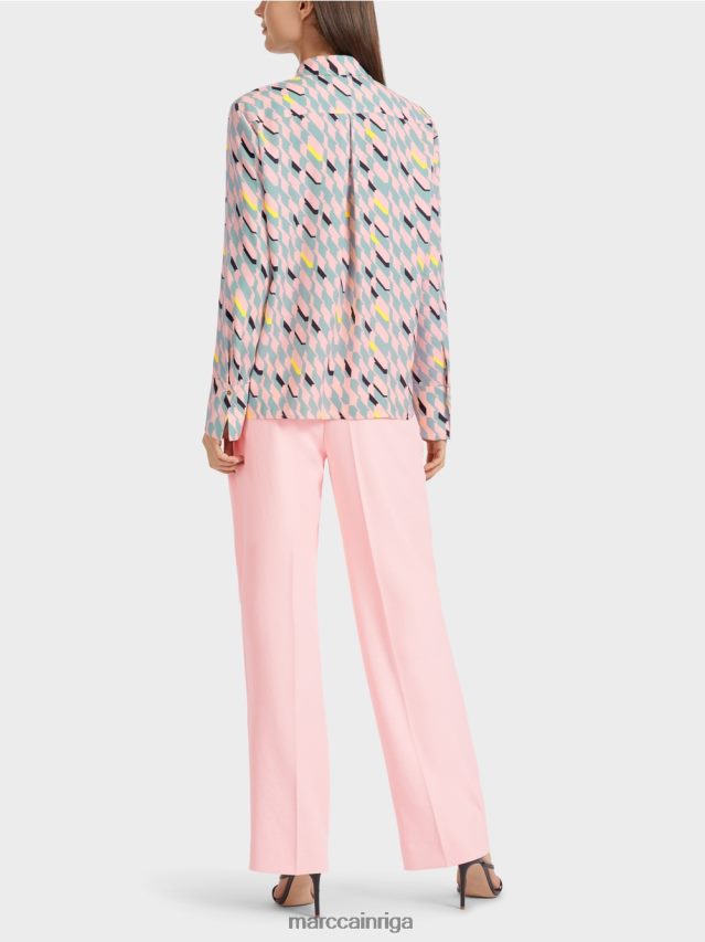 apģērbs tumši debeszils VRBHXD888 Marc Cain blūze ar grafisku dizainu