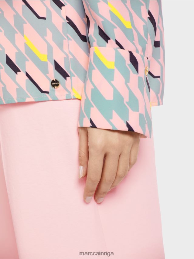 apģērbs tumši debeszils VRBHXD888 Marc Cain blūze ar grafisku dizainu