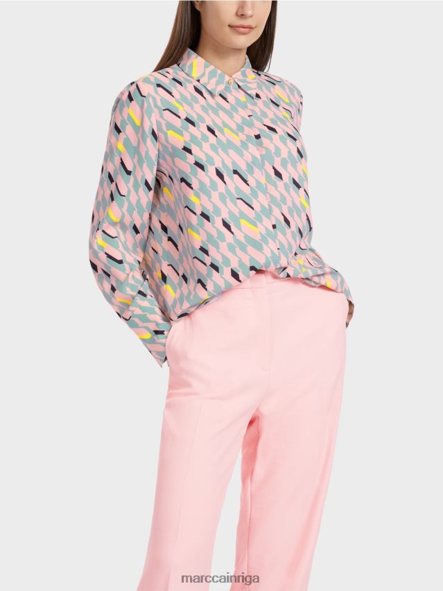 apģērbs tumši debeszils VRBHXD888 Marc Cain blūze ar grafisku dizainu