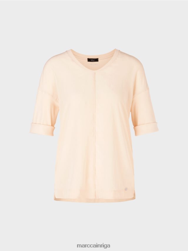 apģērbs tumšs krēms VRBHXD907 Marc Cain blūze ar materiālu maisījumu