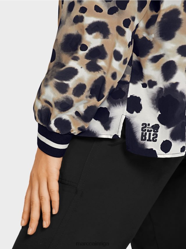 apģērbs viegla kafija VRBHXD984 Marc Cain \"pārdomāt kopā\" ​​blūzes stila tops