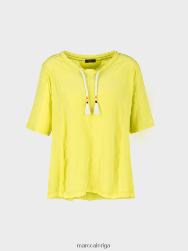 apģērbs viegla limeade VRBHXD935 Marc Cain blūzes stila tops no materiālu maisījuma